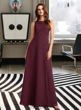 Load image into Gallery viewer, Daniela A-Line Floor-Length Bridesmaid Dress XXCP0013118