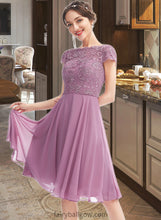 Load image into Gallery viewer, Hortensia A-Line Scoop Neck Knee-Length Bridesmaid Dress XXCP0013119