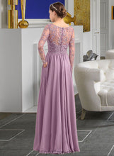 Load image into Gallery viewer, Joyce A-Line V-neck Floor-Length Chiffon Lace Bridesmaid Dress With Beading Pockets XXCP0013147