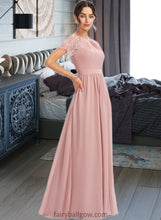 Load image into Gallery viewer, Zaniyah A-Line Floor-Length Bridesmaid Dress With Lace XXCP0013151