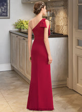 Load image into Gallery viewer, Esmeralda Sheath/Column One-Shoulder Floor-Length Stretch Crepe Bridesmaid Dress With Split Front XXCP0013153