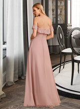 Load image into Gallery viewer, Baylee A-Line Off-the-Shoulder Floor-Length Bridesmaid Dress With Ruffle XXCP0013156