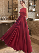 Load image into Gallery viewer, Diamond A-Line Scoop Neck Floor-Length Bridesmaid Dress XXCP0013198