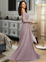 Load image into Gallery viewer, Florence A-Line Off-the-Shoulder Floor-Length Bridesmaid Dress XXCP0013200