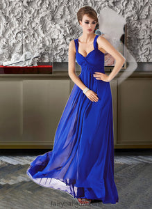 Litzy Chiffon Floor-length Empire Sweetheart Bridesmaid Dress XXCP0013212