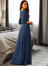 Load image into Gallery viewer, Kiley A-LineV-neckFloor-LengthBridesmaidDress#254178 XXCP0013215