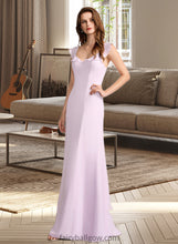 Load image into Gallery viewer, Lara A-Line Square Neckline Floor-Length Bridesmaid Dress With Ruffle XXCP0013220