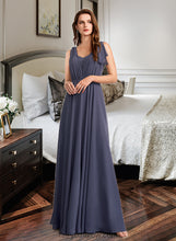 Load image into Gallery viewer, Martha A-Line V-neck Floor-Length Bridesmaid Dress With Ruffle XXCP0013230