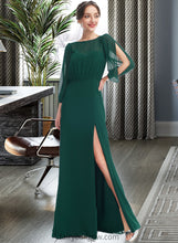 Load image into Gallery viewer, Frederica A-Line Scoop Neck Floor-Length Bridesmaid Dress With Split Front XXCP0013245