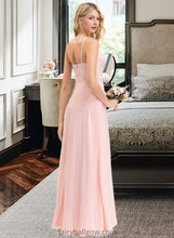 Load image into Gallery viewer, Savanah A-Line Sweetheart Floor-Length Chiffon Lace Bridesmaid Dress XXCP0013248