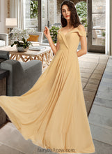 Load image into Gallery viewer, Marely A-Line V-neck Floor-Length Bridesmaid Dress XXCP0013265