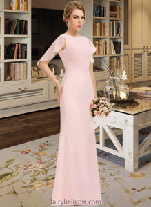 Mckenna A-Line Scoop Neck Floor-Length Chiffon Bridesmaid Dress With Cascading Ruffles XXCP0013269