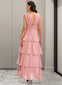 Judy A-LineV-neckAnkle-LengthBridesmaidDress#273660 XXCP0013272