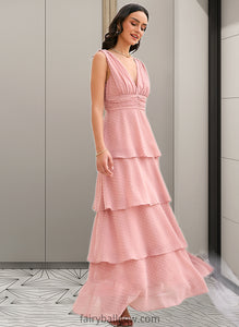 Judy A-LineV-neckAnkle-LengthBridesmaidDress#273660 XXCP0013272