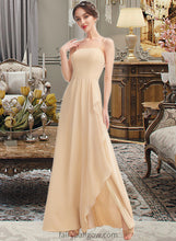 Load image into Gallery viewer, Rita A-Line Square Neckline Floor-Length Bridesmaid Dress With Split Front XXCP0013275