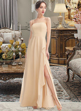 Load image into Gallery viewer, Rita A-Line Square Neckline Floor-Length Bridesmaid Dress With Split Front XXCP0013275