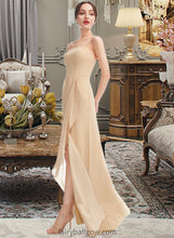 Load image into Gallery viewer, Rita A-Line Square Neckline Floor-Length Bridesmaid Dress With Split Front XXCP0013275