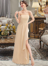 Load image into Gallery viewer, Rita A-Line Square Neckline Floor-Length Bridesmaid Dress With Split Front XXCP0013275