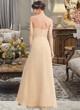 Load image into Gallery viewer, Rita A-Line Square Neckline Floor-Length Bridesmaid Dress With Split Front XXCP0013275