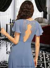 Load image into Gallery viewer, Gertrude A-Line V-neck Floor-Length Bridesmaid Dress With Lace XXCP0013278