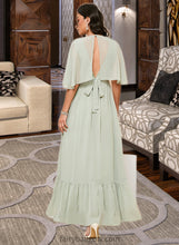 Load image into Gallery viewer, Elisa A-LineV-neckAnkle-LengthBridesmaidDressWithSequins#273659 XXCP0013282