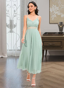 Jamiya A-LineV-neckAnkle-LengthBridesmaidDress#273652 XXCP0013283