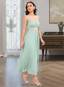 Jamiya A-LineV-neckAnkle-LengthBridesmaidDress#273652 XXCP0013283