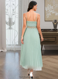 Jamiya A-LineV-neckAnkle-LengthBridesmaidDress#273652 XXCP0013283