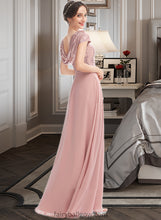 Load image into Gallery viewer, Hillary A-Line Scoop Neck Floor-Length Bridesmaid Dress With Sequins Split Front XXCP0013286