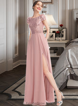 Load image into Gallery viewer, Hillary A-Line Scoop Neck Floor-Length Bridesmaid Dress With Sequins Split Front XXCP0013286