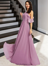 Load image into Gallery viewer, Lucinda A-Line Scoop Neck Floor-Length Bridesmaid Dress With Pockets XXCP0013287