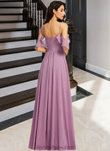 Load image into Gallery viewer, Lucinda A-Line Scoop Neck Floor-Length Bridesmaid Dress With Pockets XXCP0013287