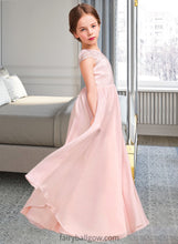 Load image into Gallery viewer, Madelynn A-LineScoopNeckFloor-LengthChiffonLaceJuniorBridesmaidDress#81155 XXCP0013502