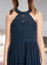 Load image into Gallery viewer, Linda A-LineScoopNeckFloor-LengthChiffonLaceJuniorBridesmaidDress#234030 XXCP0013538