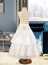 Load image into Gallery viewer, Alison Ball-Gown/Princess Scoop Neck Floor-Length Tulle Junior Bridesmaid Dress With Sash Beading Bow(s) XXCP0013545