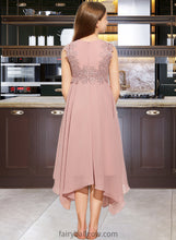 Load image into Gallery viewer, Lorelei A-Line Scoop Neck Tea-Length Chiffon Lace Junior Bridesmaid Dress XXCP0013547