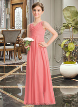 Load image into Gallery viewer, Alondra EmpireV-neckFloor-LengthChiffonJuniorBridesmaidDressWithRuffleBeadingSequins#173291 XXCP0013562