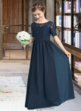 Load image into Gallery viewer, Silvia A-LineScoopNeckFloor-LengthChiffonJuniorBridesmaidDress#148411 XXCP0013631