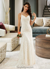 Load image into Gallery viewer, Chanel Trumpet/Mermaid V-neck Court Train Wedding Dress XXCP0013725