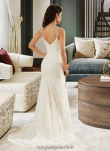 Load image into Gallery viewer, Chanel Trumpet/Mermaid V-neck Court Train Wedding Dress XXCP0013725