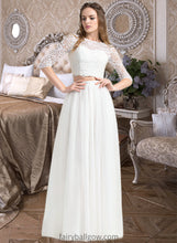 Load image into Gallery viewer, Jaylynn A-Line Scoop Neck Floor-Length Tulle Wedding Dress XXCP0013787