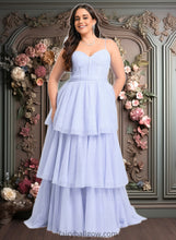 Load image into Gallery viewer, Dahlia Ball-Gown/Princess Sweetheart Sweep Train Tulle Prom Dresses With Bow XXCP0025843