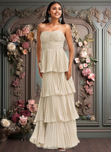 Load image into Gallery viewer, Christine A-line Sweetheart Floor-Length Chiffon Bridesmaid Dress XXCP0025762