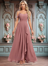 Load image into Gallery viewer, Lainey A-line Cold Shoulder Asymmetrical Chiffon Bridesmaid Dress XXCP0025823