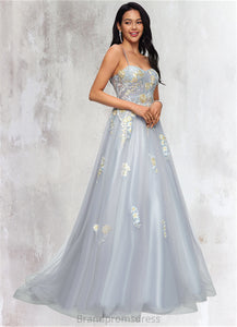 Urania Ball-Gown/Princess Sweetheart Sweep Train Tulle Prom Dresses With Pleated XXCP0022192