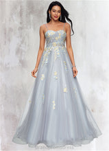 Load image into Gallery viewer, Urania Ball-Gown/Princess Sweetheart Sweep Train Tulle Prom Dresses With Pleated XXCP0022192