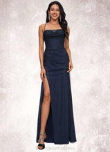 Load image into Gallery viewer, Ginny Sheath/Column Sweetheart Floor-Length Tulle Prom Dresses XXCP0022202