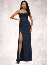 Load image into Gallery viewer, Ginny Sheath/Column Sweetheart Floor-Length Tulle Prom Dresses XXCP0022202