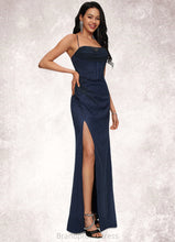 Load image into Gallery viewer, Ginny Sheath/Column Sweetheart Floor-Length Tulle Prom Dresses XXCP0022202