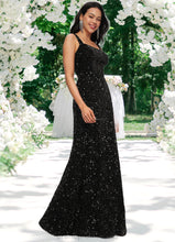 Load image into Gallery viewer, Juliette Sheath/Column Scoop Floor-Length Sequin Prom Dresses XXCP0022228